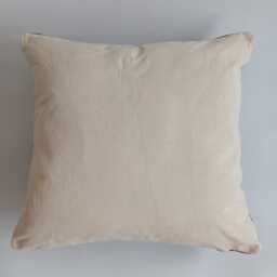 Moroccan Cactus Silk Cushion Cover, Handmade Charcoal Brown Sabra Throw Pillow, Scatter 20''x18''/50x47 cm - thumbnail 4