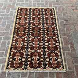 4x5 Handmade Afghan Wool Rug - Natural Vegetable Dyed Tribal Geometric Carpet Authentic For Living Room Or Entryway Giftable - thumbnail 2