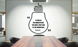 Teamwork Quote Wall Decal Inspirational Office Decor 2384Re - thumbnail 1