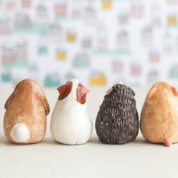 Lucky Plumps Small Pet Figurine With Healing Crystal - thumbnail 2
