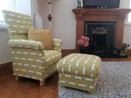 Faux Zebra Print Animal Skin Fabric Adult Armchairs Chairs Cow Hide Leopard Giraffe Zebras Accent Fireside Small Statement Black White Brown - thumbnail 4
