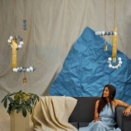 Tawazon -(Balance Pendants - Concrete & Brass
