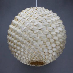 Sphere Bamboo Pendant Light Natural Woven Lighting - thumbnail 3