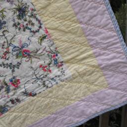 Throw Girl Gift Bed Chair Thow Blanket Victorian Quilt Handmade Patchwork Woman - thumbnail 2
