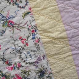 Throw Girl Gift Bed Chair Thow Blanket Victorian Quilt Handmade Patchwork Woman - thumbnail 3