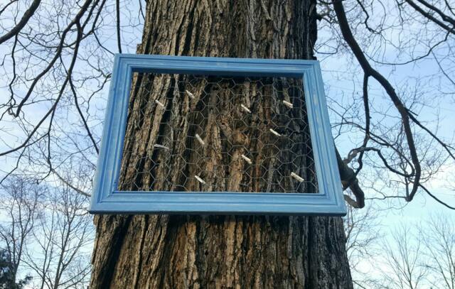 Chicken Wire Frame, Handmade Distressed Chicken Jewelry Display, Rustic Picture Farmhouse Decor, Office Decor - image 1