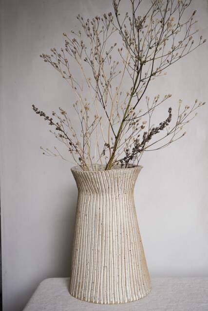 Chestnut Vase, Toasted Glaze, Decorative, Handmade Pottery, Stoneware Vase - image 1