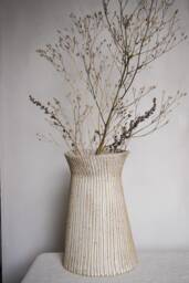 Chestnut Vase, Toasted Glaze, Decorative, Handmade Pottery, Stoneware Vase - thumbnail 1