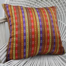 Home Decor Pillow, Throw Pillow Covers, Kilim 20x20 Mom Gift Cushion Case, Both Sided Striped 5 - thumbnail 3