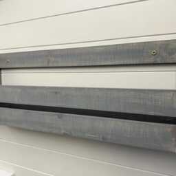 Wall Mounted Hallway Rustic Shoe Rack - Slate Grey - thumbnail 4