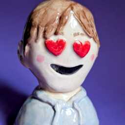 "Small Ceramic Sculpture ""You're The Only One" - thumbnail 3