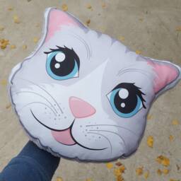 Small Pillow Cat Animal Theme For Kids Birthday Gift Kid Room Decor Nursery Cushion - thumbnail 3