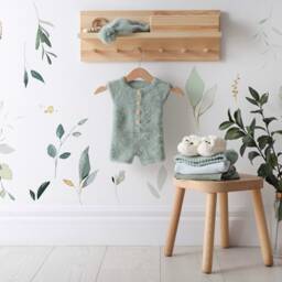 Tropical Jungle Leaf Wall Decals Peel & Stick Nursery Decor - thumbnail 3
