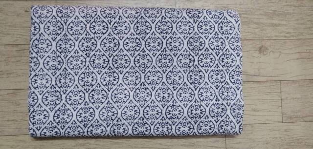 Handmade Queen Kantha Quilt Indian Check Print Bedspread Throw - image 1