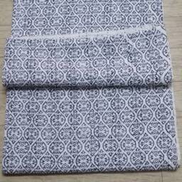 Handmade Queen Kantha Quilt Indian Check Print Bedspread Throw - thumbnail 3
