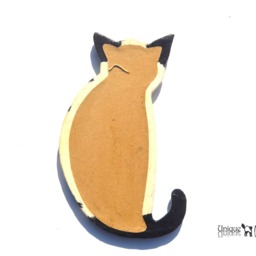 Black & White Cat Mirror, Decorative Wall Children Room Decor, Cute White Cat, Tuxedo Mirror Cat Shaped, Black & - thumbnail 3