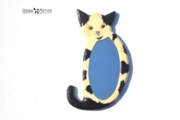 Black & White Cat Mirror, Decorative Wall Children Room Decor, Cute White Cat, Tuxedo Mirror Cat Shaped, Black &