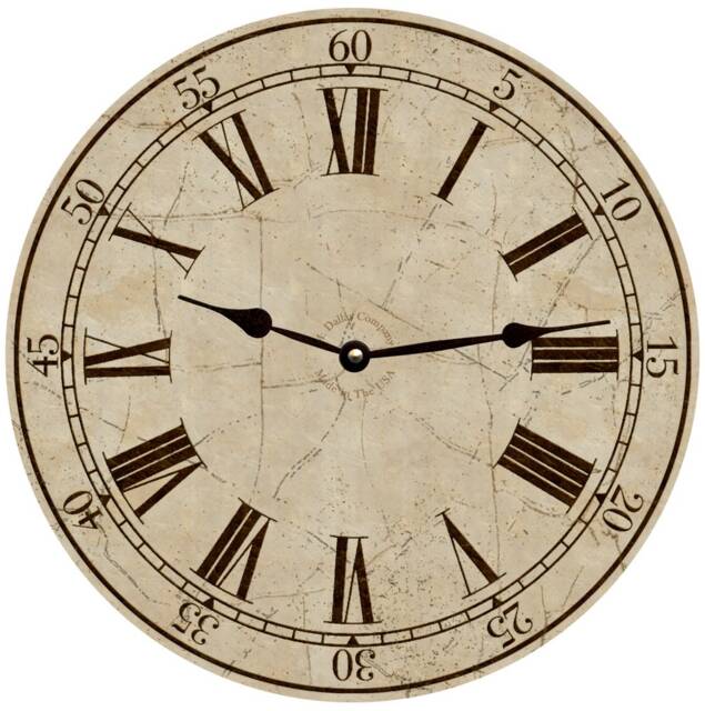 Cream Clock - Light Toffee Colored Clock - image 1