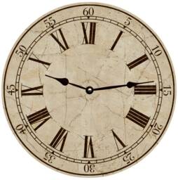 Cream Clock - Light Toffee Colored Clock