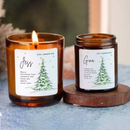 Christmas Gift Personalised Candle, Gift For Friend, Scented Candle, Scented Candle - thumbnail 2