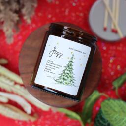 Christmas Gift Personalised Candle, Gift For Friend, Scented Candle, Scented Candle - thumbnail 3