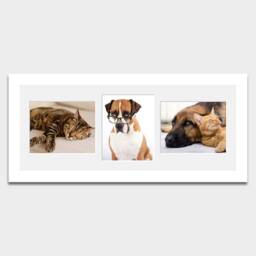 "Multi Photo Picture Frame - Holds 2 Landscape & 1 Portrait 8""x10" - thumbnail 3
