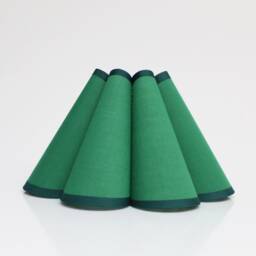 Duzy Handmade Dark Green Ins High Quality Fabric & Acrylic Pleated Decoration Creative Lamp Shade-18#, Custom Made, 4 Size To Choose From