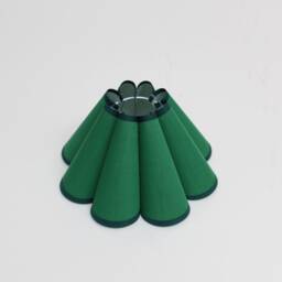 Duzy Handmade Dark Green Ins High Quality Fabric & Acrylic Pleated Decoration Creative Lamp Shade-18#, Custom Made, 4 Size To Choose From - thumbnail 3