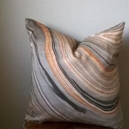Designer F Schumacher Betwixt Gray White Zinc Neutral Geometric Small Scale Lumbar Euro Pillow Cover Cushion Toss Modern Luxe - thumbnail 3