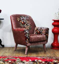 Bay Armchair - Light Brown Gobelin - thumbnail 1