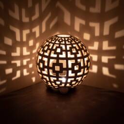 Geometric Ceramic Tea Light Holder Interior Candle Lantern