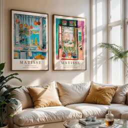 Matisse Art Print The Open Window Poster - Colorful Fauvist Wall - thumbnail 2