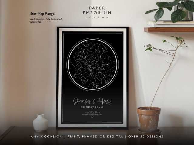 Custom Star Constellation Print For Any Occasion - Made To Order Framed & Digital Options Availiable - image 1