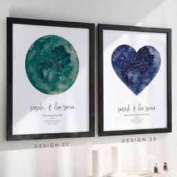 Custom Star Constellation Print For Any Occasion - Made To Order Framed & Digital Options Availiable - thumbnail 3
