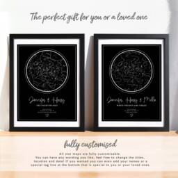 Custom Star Constellation Print For Any Occasion - Made To Order Framed & Digital Options Availiable - thumbnail 2