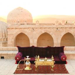 Afghan Bukhara Oriental Seating - Majlis Toshak Silky Velvet Indoor/Outdoor Hookah Lounge Home 6Pcs - thumbnail 2
