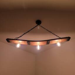 Reclaimed Scotch Whisky Barrel Chandelier Rustic Farmhouse Light Fixture