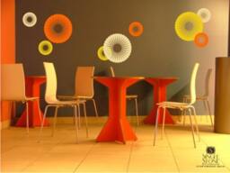 Walll Decals Funky Circles - Vinyl Wall Stickers Art Graphics Custom Home Decor - thumbnail 2