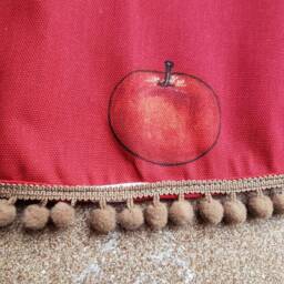 Christmas Red Tree Skirt Denmark Danish Scandinavian Scandi Ornament Gnome Nisse Swedish Nordic - thumbnail 3
