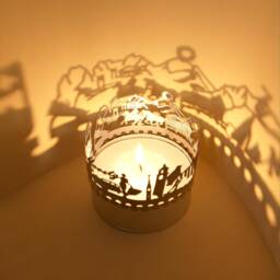 st. Moritz Skyline Candle Attachment - Swiss Shadow Play Souvenir - thumbnail 3