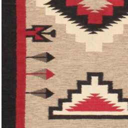 Custom Southwest Wool Rug Handwoven Kilim, Tribal Geometric Decor - thumbnail 3