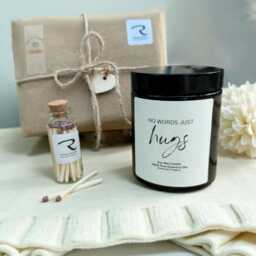 No Words Just Hugs, Sympathy Candle, Bereavement Gifts, Condolence Sorry For Your Loss Thoughtful Gifts Gift - thumbnail 1