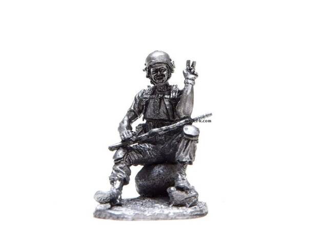 Tin Modern Russian Warrior 50mm Figure - image 1