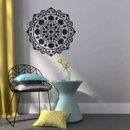 Atma Mandala Stencil For Wall - Mandala Wall Stencil Large For Painting On Wood Better Than Decal - thumbnail 2