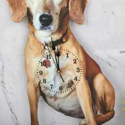Customized Dog Wall Clock, Personalized Photo Pet Memorial Gift For Owner D??cor Clock, Memorial, Pet Remembrance - thumbnail 2