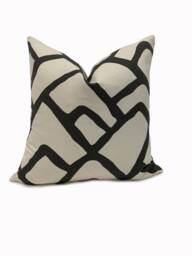 Schumacher Zimba Charcoal Exuberant Prints Collection Cushion Cover Pillow Double Sided - thumbnail 1
