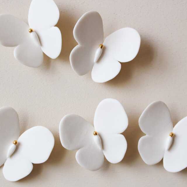 Cute Porcelain Butterflies For Wall Decoration - image 1