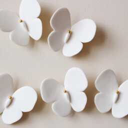 Cute Porcelain Butterflies For Wall Decoration - thumbnail 1
