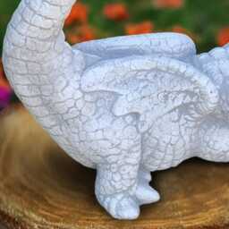 Gothic Dragon Statue Concrete Figurine Cement Wildlife Decoration Handmade Dragon Lover Gift Gsrden Snd Home Ornament Yard Art - thumbnail 4