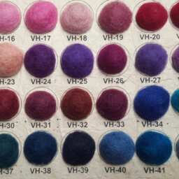 Custom Color Felt Ball Rug Handmade Wool Nursery Rug - thumbnail 3